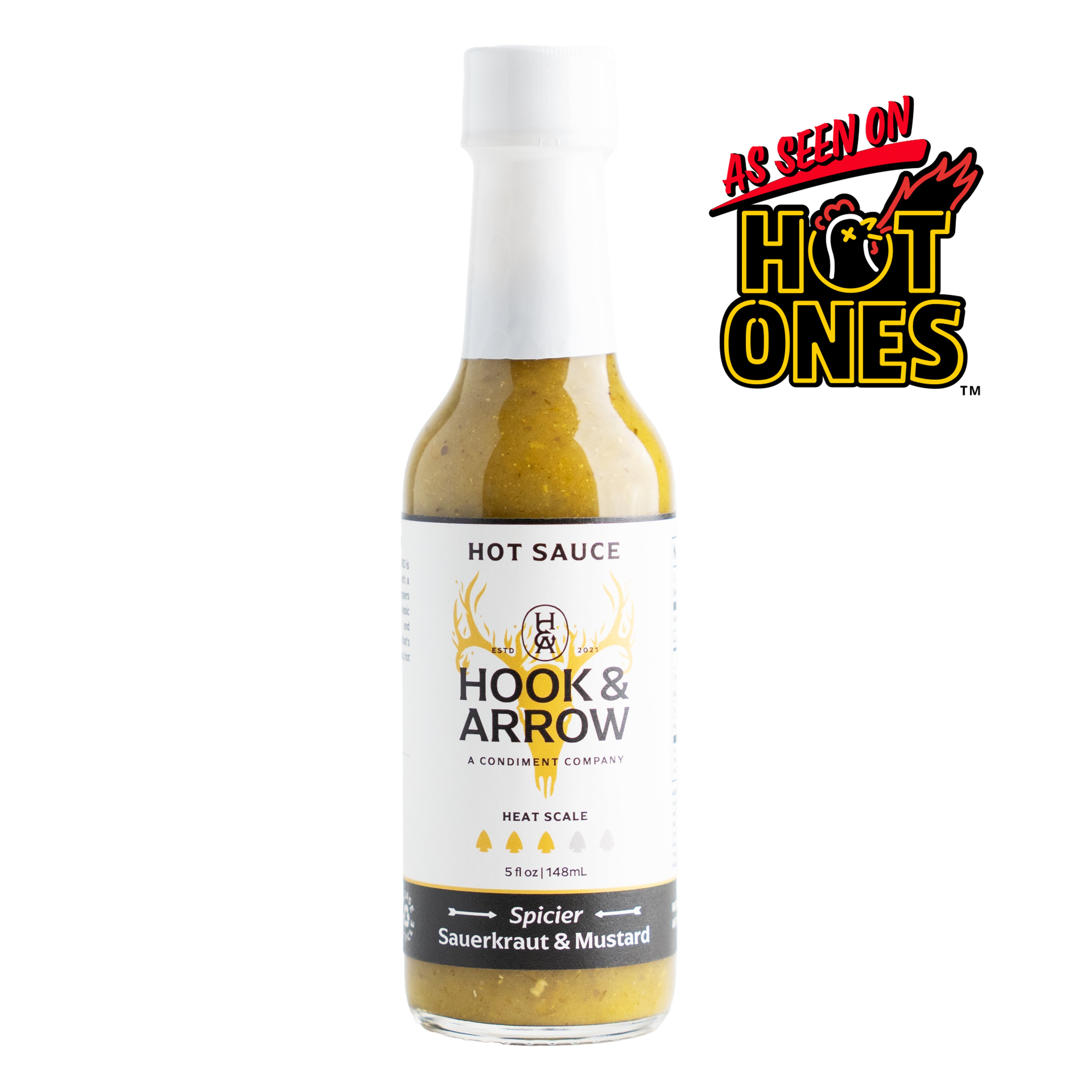 Spicier Sauerkraut & Mustard Hot Sauce – Hook & Arrow